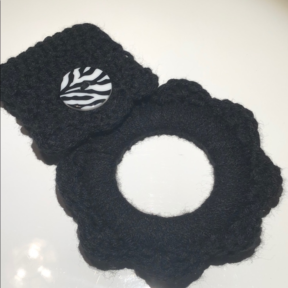 Zebra kitchen towel hanger button towel hanger